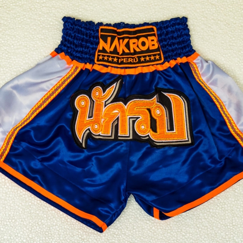 Short Andino Azulino con Naranja