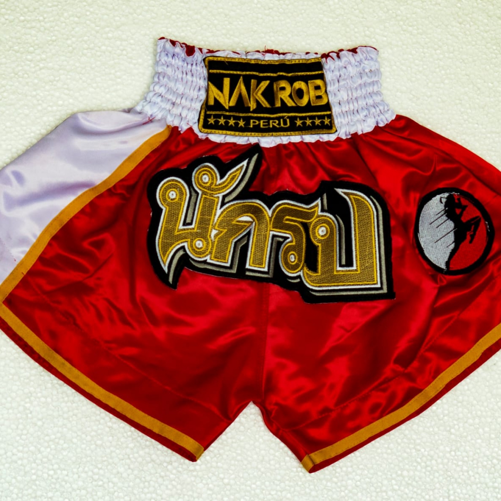 Short clásico rojo lado blanco
